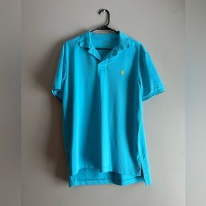 Blue Polo by Ralph Lauren Performance Collared Shirt